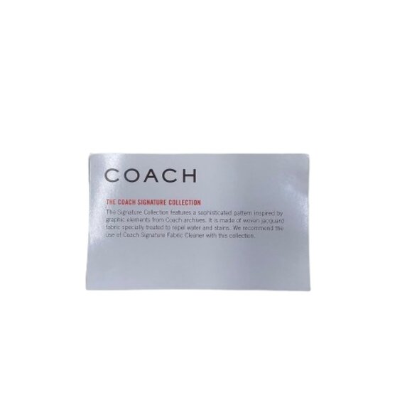 Coach Signature Bag – Brown Jacquard with Pink Leather Trim - Picture 7 of 8